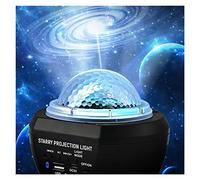 Luci da DJ PORTATO Starry Sky Projection Light Bluetooth Dream Sogno Water Pattern Lamp Lampada Carica Stage Lighting(Noir)