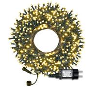 Luci da Esterno Giardino, Catena Luminosa Esterno, Luci Albero di Natale Bianco Caldo, 30M 300LEDs 8 Modalità di Lucine Natale con Funzione di Memoria per Natale, Giardino, Festa, Interni e Esterni