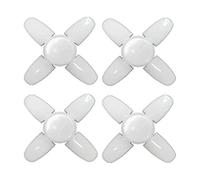 Luci da garage a LED da 4 pacchi, vite in illuminazione a soffitto da garage 2800lm, 28W E26 / E27 Lampada di luce diurna con 4+1 pannelli regolabili per garage, officina, magazzino, ripostiglio, fie