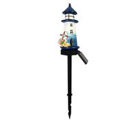 Luci da giardino, Lampade da percorso all'aperto, Decorazione faro nautico, Luce a led impermeabile, Accento di paesaggio di nozze, Decorazione solare a tema spiaggia 17.32