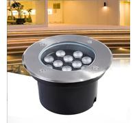 Luci da Giardino - Luce da Giardino Rotonda a LED da Incasso per Esterni, IP66 Impermeabile AC85-265V, faretto da Incasso a LED, per Illuminazione da Giardino di Ponti, vialetti, gradini (Blu 6W) (bl