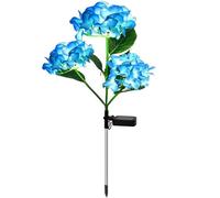 Luci da Giardino Solare all'aperto 28, 7 '' luci di Fiori solari realistica di Ortensia Stake ip65 Percorso Impermeabile per Il Giardino Esterno Stile di Arredamento 1