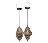 Luci da giardino sospeso - Lanterne esterne | Lampade di metallo | Luci a lanterna impermeabile esterna | Arte di ferro con gancio, elegante lampada da giardino per il matrimonio di comp