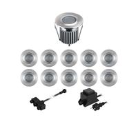 Luci da incasso a pavimento a LED BODES per esterni bianco caldo ciascuna