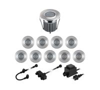 Luci da incasso a pavimento a LED BODES per esterni bianco caldo ciascuna