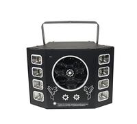 Luci da palco a LED, DJ Disco LED 4 IN 1 Effetto luce da palco Bee Eye UV Luce nera stroboscopica for feste, matrimoni, eventi, lampada attivata dal suono per la festa di matrimonio(With Remote)