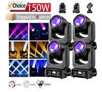 Luci da palco a testa mobile 4 pezzi 150 W 8 * 8 360 ° Luci Gobo a testa mobile Luci da discoteca per feste DJ DMX512 Luci ambientali per pubblico Matrimonio