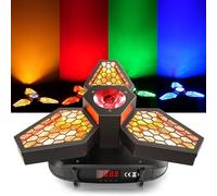 Luci Da Palcoscenico A LED, Rotazione A 360°, COB Rotanti Per Feste Con Effetto Strobo, Stroboscopiche DMX Ad Attivazione Sonora, Discoteca, Per KTV, Concerti, Matrimoni
