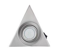 Luci Da Parete A LED For Armadi, Lampade Sottopensile In Acciaio Inossidabile Triangolari Con Interruttore, Illuminazione For , Bagno E Cucina Facile Installazione(Cold White,Sliver triangle)
