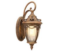 Luci da Parete della Lampada, Esterno Impermeabile E27 Pioggia a Prova di Pioggia nostalgica Esterna Lampada Antica Giardino Cortile Sconce, Alluminio + Vetro per Soggiorno corridoio Camera da Letto