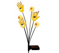 Luci Da Passaggio Halloween,Luci da Picchetto con Mani Scheletro e Occhi - Decorazioni Spaventose Impermeabili per Esterni Giardino Cortile Percorso Cimitero - Sentiero Patio Feste