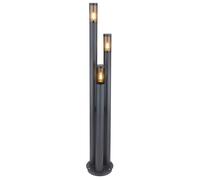 Luci da percorso a LED intelligenti lampada da esterno in acciaio inossidabile lampada da giardino dimmerabile grande controllo vocale tramite app, cambio colore RGB, 3x 8,5 W 3x 806 lm, DxH 28x170 cm