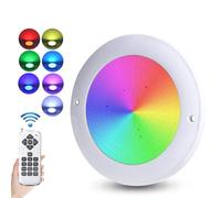 Luci da piscina RGB da 12V 18W, luce sottomarina subacquea IP68 con la luce a piscina sott'acqua per la piscina sott'acqua per piscina interrotta fuori terra, bagno, festa