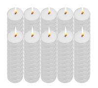 Luci da tè a lunga durata, 100 senza fumo senza gocciolamento, Piccole alla paraffina Tealight per articoli per la casa, la piscina, lo Shabbat, la cena e i matrimoni