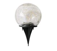 Luci da terra da giardino solari 30 LED Lampada da esterno a sfera con cremagliera per esterni luminosa impermeabile per cortile vialetto Prato Patio Pathway (Bianco caldo)