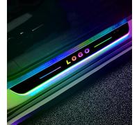 luci davanzali a LED Personalizzate con Logo o Testo, Pedale Davanzale a LED, Luce a Pedale per Auto, 7 Colori di Illuminazione preimpostati, LEDs 7 Colori Multicolore Impermeabile