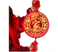 Luci decorative a LED, 25,4 x 11,7 x 10,5 cm, lanterna da appendere in acrilico 3D rosso, a batteria, per decorare la stanza delle feste di Natale e Capodanno (D)