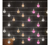 Luci Decorative Catena Luci Leuchtkette Batterie Sfere Colorato 180x LED Natale