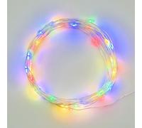 Luci Decorative di Natale Natalizie Alimentazione a Batteria Cavo Rame o Argento [EEK: A]
