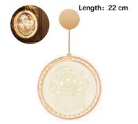 Luci decorative natalizie a stringa per finestre Luci notturne natalizie a LED in acrilico per bambini Regali di Natale e compleanno Decoraz