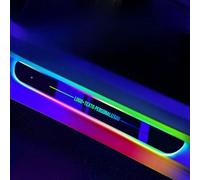 Luci del davanzale della porta dell'automobile del LED con il LOGO/testo,luce su misura del pedale di benvenuto dell'automobile,(sensore automatico), regalo per gli uomini donne