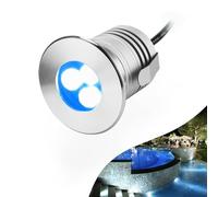 Luci Del Paesaggio Della Piattaforma, Faretto A Fascio LED Luci, Faretto In Acciaio Inossidabile Da 3W, Proiettore Per Esterni Impermeabile IP68, Farettos Sommergibile DC 12V-24V(Cool white,24V)