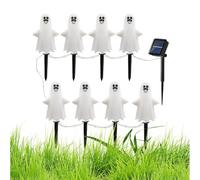 Luci del percorso di Halloween - luci di del fantasma solare impermeabile, decorazioni percorso spettrale | Decorazioni per fantasmi all'aperto, pali di Halloween Yard per giardino, cortil