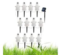 Luci del percorso di Halloween - luci di del fantasma solare impermeabile, decorazioni percorso spettrale | Decorazioni per fantasmi all'aperto, pali di Halloween Yard per giardino, cortil