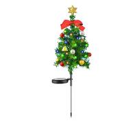 Luci del percorso natalizio solare all'aperto - Decorazioni natalizie impermeabili, luci da giardino a energia solare con 8 modalità, luci di del giardino in metallo, 20 LED decorazioni per corti