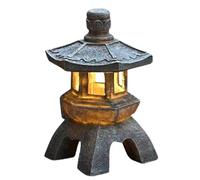 Luci Del Percorso Solare - Lanterna Di Pagoda Solare Impermeabile | Ornamenti Per Giardino Zen A Energia All'aperto, Luce Notturna Della Villa, Lampada Palazzo Per Pathway Patio Cortile Da Giar