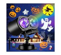Luci del proiettore for decorazioni di Halloween più luminose e proiettore di Natale for esterni 17 effetti HD((10 Slides))