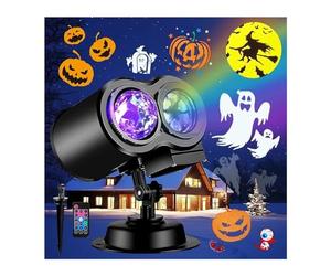 Luci del proiettore for decorazioni di Halloween più luminose e proiettore di Natale for esterni 17 effetti HD((10 Slides))