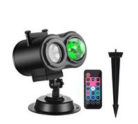 Luci del proiettore natalizie con telecomando impermeabile for esterni Lampada da paesaggio a LED for Halloween Decorazioni for il giardino for feste di Natale(12 patterns)