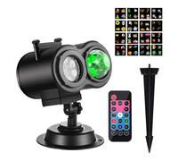 Luci del proiettore natalizie con telecomando impermeabile for esterni Lampada da paesaggio a LED for Halloween Decorazioni for il giardino for feste di Natale, Con Una Visione Realistica(16 patterns