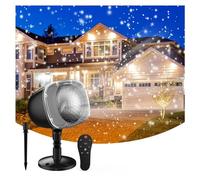 Luci del proiettore nevicate di Natale Lampada da neve for interni ed esterni Lampada da neve for decorazi natalizie for il giardino di nozze, feste di Natale di Halloween, Con Una Visione Realistica