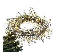 Luci della corda delle fate - Decorazione della sala delle corde delle luci di Natale | 8 modalità illuminazione ambientale decorazioni natalizie per il portico della finestra del giardino del cortile