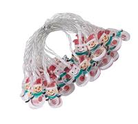 Luci della stringa del pupazzo di neve di Natale, Luci del pupazzo di neve di Natale - Luci natalizie esterne a batteria,Illuminazione per feste di festival, lucine natalizie da appendere a forma di p