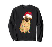 Luci dell'albero di Natale Carlino Vacanza Amante dei Cani Felpa