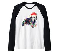 Luci dell'albero di Natale Siberian Husky, Il Custode dell'anima Maglia con Maniche Raglan