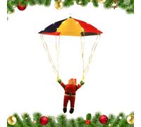 Luci Di Babbo Natale | Luci Decorative Con Babbo Natale In Paracadute A Stringa - Illuminazione Esterni Impermeabili Per Finestra Albero Giardino Piscina Balcone Terrazzo Festività Decorazioni