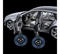 Luci di Benvenuto per Mazda 2 3 5 6 MX-5 MX-30 CX3 CX-30 CX-5 CX-50 CX-7 CX-8 CX-9,Kit LED Proiettore Auto con Logo Luci di Porta Sotto Auto,Accessori per Auto Luci di Proiezione Auto con Logo