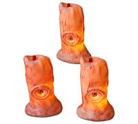 Luci di candela di Halloween | Lampada a candela incandescente di Halloween - Puntelli decorativi con occhio di sangue per soggiorno, camera da letto, patio, portico, comodino lampada da scrivania