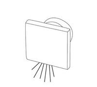 Luci di cort.LED SQUARE luce blu verso il basso - 1 PZ Osculati - 13.188.31