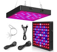 Luci di crescita a LED, 81-312LED coltiva le luci for piante, lampada for coltivazione in serra a spettro completo 25W-80W for piante da interno Phytolamp idroponico Veg(81LED Full Spectrum)