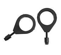 Luci di direzione per moto staffa di supporto morsetti di montaggio accessori per montaggio in alluminio 41mm tubo forcella adatto per compatibilità universale nero placcatura (Nero)