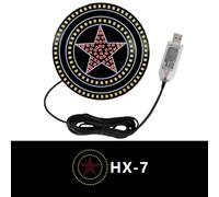 Luci di espressione decorative a LED alimentate tramite USB per la parte posteriore per l'interno del finestrino con LED luminosi e modalità multiple per una migliore esperienza di guida (HX-7)