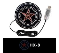 Luci di espressione decorative a LED alimentate tramite USB per la parte posteriore per l'interno del finestrino con LED luminosi e modalità multiple per una migliore esperienza di guida (HX-8)