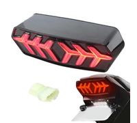 Luci di frenata a LED - Fanale posteriore integrato, luce a spina di pesce integrata | semaforo sequenziale, fanale posteriore per moto in PU 5,31 x 2,36 x 1,96, resistente agli urti per