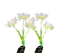 Luci di girasole per esterni | Fiori impermeabili a LED per esterni, colorati impermeabili LED fiori da giardino paletti decorazione per sentiero patio paesaggistica piscina