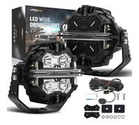 Luci di guida a LED da 5" Spot Flood Combo 178W Bianco DRL Off Road Light Pods